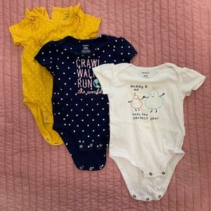 Carter’s brand onesie bundle - size 12m